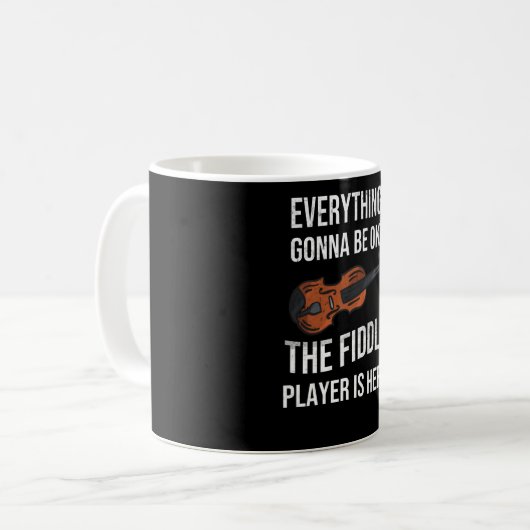 Geige| Fiddle Player Geschenke Funny Sprichwort Kaffeetasse (Vorderseite Links)