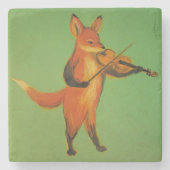 Geige: Fox Steinuntersetzer (Vorderseite)