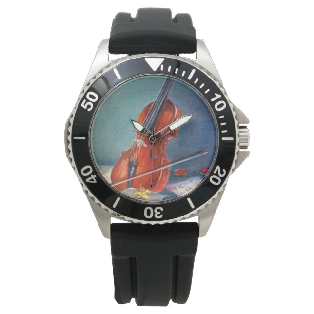 Geige/Geige Armbanduhr (Vorderseite)