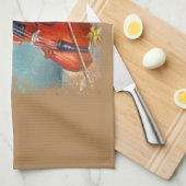 Geige/Geige Geschirrtuch (Viertel Falte)