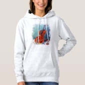Geige/Geige Hoodie (Vorderseite)