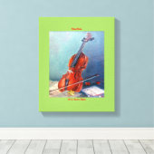 Geige/Geige Leinwanddruck (Insitu (Holzboden))