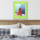 Geige/Geige Leinwanddruck (Insitu (Schlafzimmer))