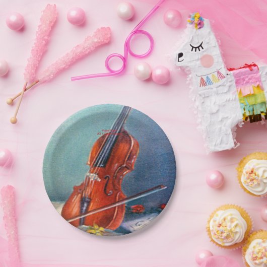 Geige/Geige Pappteller (Party)