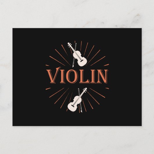 Geige - Geige Postkarte (Vorderseite)