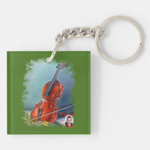 Geige/Geige Schlüsselanhänger