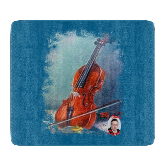 Geige/Geige Schneidebrett (Vorderseite)