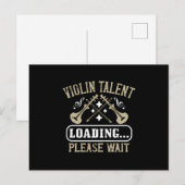 Geige - Geigertalent beladen Postkarte (Vorne/Hinten)