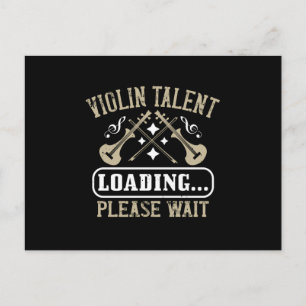Geige - Geigertalent beladen Postkarte