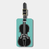 Geige Gepäckanhänger (Vorderseite vertikal)