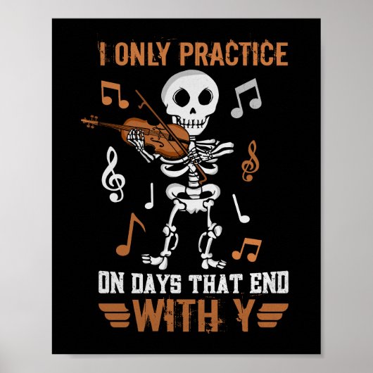 Geige Geschenk Kinder Fiddle Spieler Violingeschen Poster (Vorne)