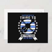 Geige - Glück muss praktiziert werden Postkarte (Vorne/Hinten)