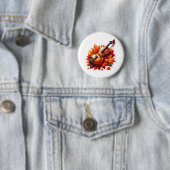 Geige im Blätter Button (Beispiel)