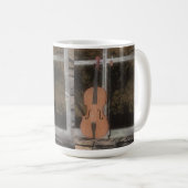 Geige im Fenster: Originalversion: Tasse (VorderseiteRechts)
