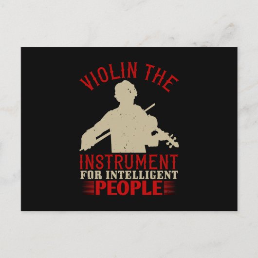 Geige - Instrument für Intelligente Energie Postkarte (Vorderseite)