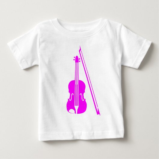 Geige - Magenta Baby T-shirt (Vorderseite)