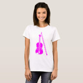 Geige - Magenta T-Shirt (Vorne ganz)