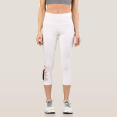 Geige mit Blume. Capri Leggings (Vorderseite)