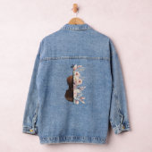 Geige mit Blume. Jeansjacke (Hangar)