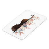 Geige mit Blume. Magnet (Linke Seite)