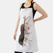 Geige mit Blume. Schürze (InSitu)