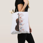 Geige mit Blume. Tasche (Von Nahem)