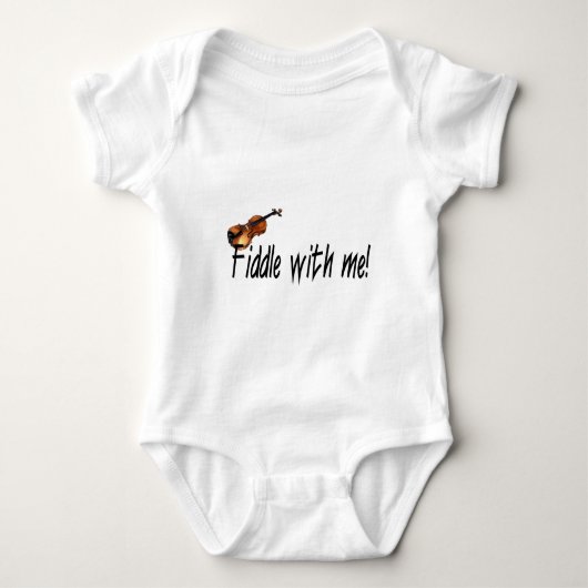 Geige mit mir! baby strampler (Vorderseite)