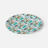 Geige oder Viola Pappteller (Schrägansicht)