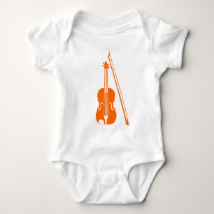 Geige - Orange Baby Strampler