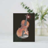 Geige Postkarte (Stehend Vorderseite)