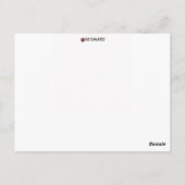 Geige Postkarte (Rückseite)