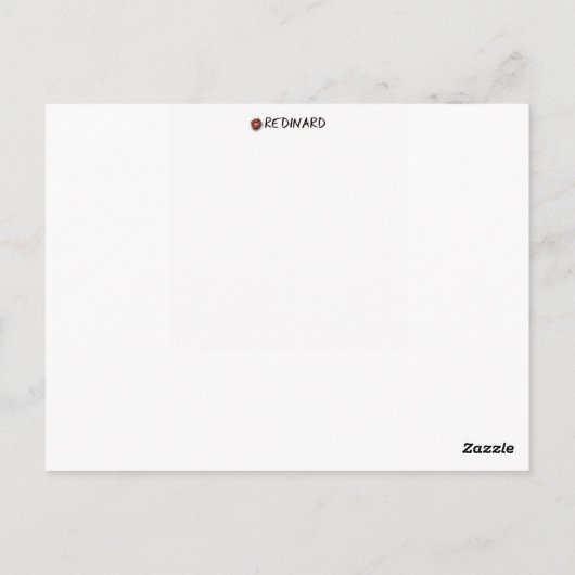 Geige Postkarte (Rückseite)