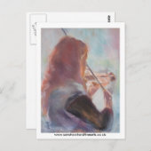 Geige spielen... postkarte (Vorne/Hinten)