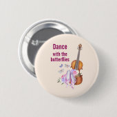 Geige- und Ballettschuhe Inspirationsquelle Button (Vorne & Hinten)