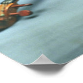 Geige und Bogen Poster (Ecke)