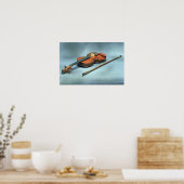 Geige und Bogen Poster (Küche)