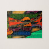 Geige und Gitarre von Juan Gris Puzzle (Horizontal)