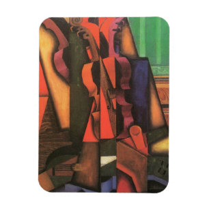 Geige und Gitarre von Juan Gris, Vintage kubistisc Magnet