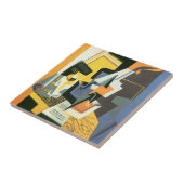 Geige und Glas von Juan Gris, Vintager Kubismus Fliese (Seite)