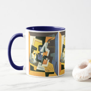Geige und Glas von Juan Gris, Vintager Kubismus Tasse