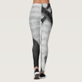 Geige und Manuskript Leggings (Rückseite)