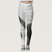 Geige und Manuskript Leggings (Vorderseite)