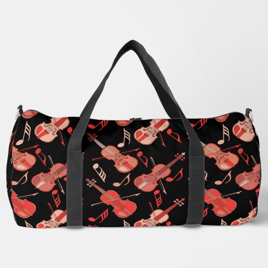 Geige und Musiknoten Duffle Bag (Vorderseite)