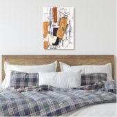 Geige und Noten | Georges Braque | Leinwanddruck (Insitu (Schlafzimmer))