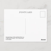 Geige und Noten | Georges Braque | Postkarte (Rückseite)