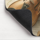Geige und Noten Mousepad (Ecke)
