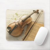 Geige und Noten Mousepad (Mit Mouse)