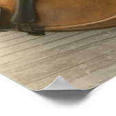 Geige und Noten Poster (Ecke)