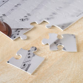 Geige und Noten Puzzle (Seite)