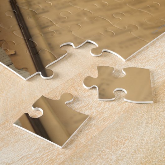 Geige und Noten Puzzle (Seite)